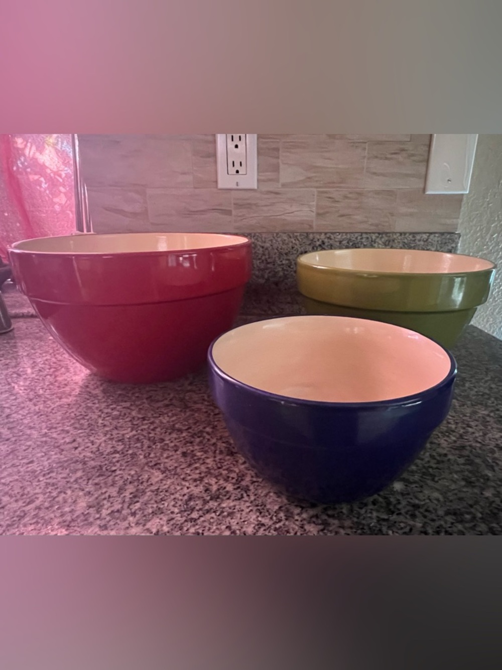 JCPenney Home Collection Ceramic Nesting Bowls - Set of 3